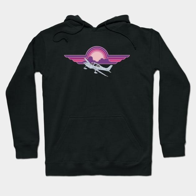 Cirrus SR22 Sunset Hoodie by Kassi Skye